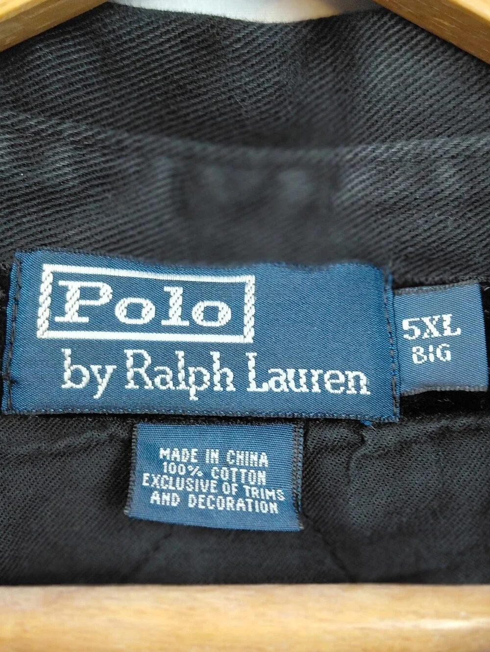 Polo Ralph Lauren Long Sleeve Polo Shirt Men's Size 5XL Big Black Red Gold